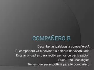 compa ero b