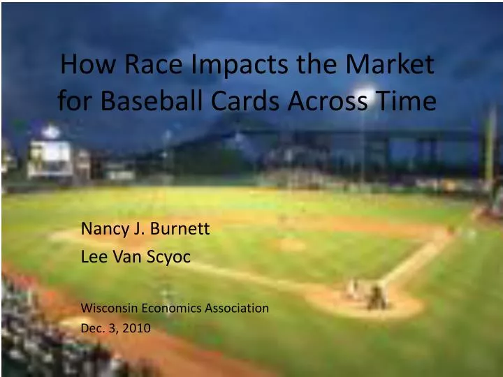 how race impacts the market for baseball cards across time