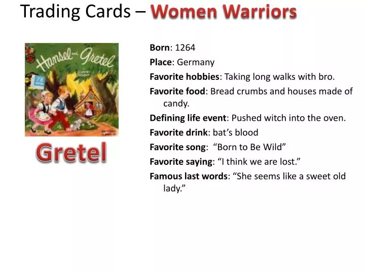 trading cards women warriors