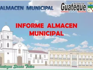 informe almacen municipal