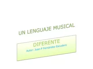 un lenguaje musical