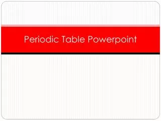 Periodic Table Powerpoint