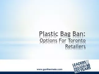 Plastic Bag Ban: Options For Toronto Retailers