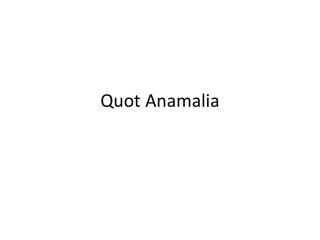 quot anamalia