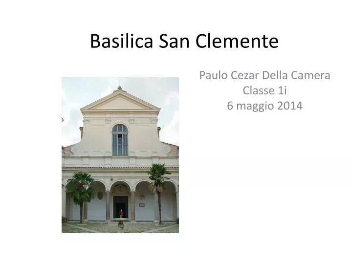 basilica san clemente