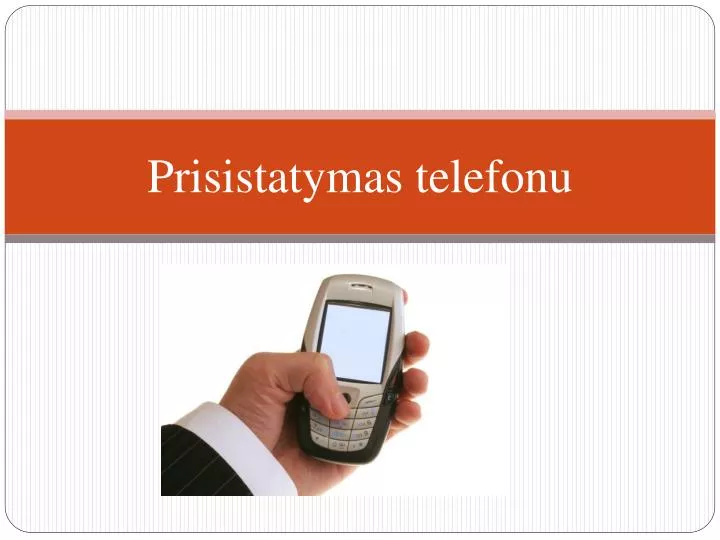 prisistatymas telefonu