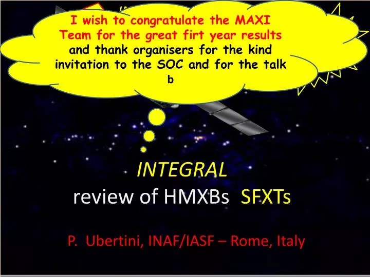 integral review of hmxbs sfxts