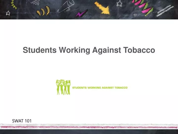 students working against tobacco