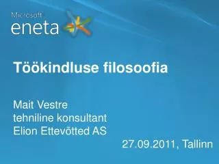 t kindluse filosoofia
