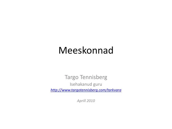 meeskonnad