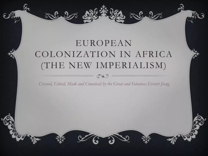 european colonization in africa the new imperialism