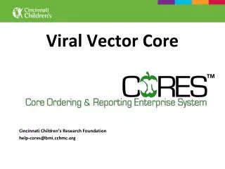 Viral Vector Core