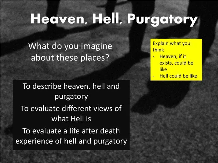 heaven hell purgatory