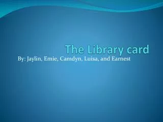 The Library card