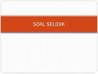 soal selidik