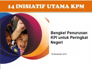 14 inisiatif utama kpm