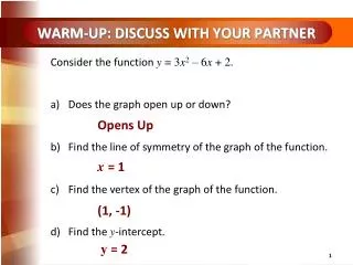 WARM-UP: DISCUSS WITH YOUR PARTNER