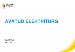 AVATUD ELEKTRITURG