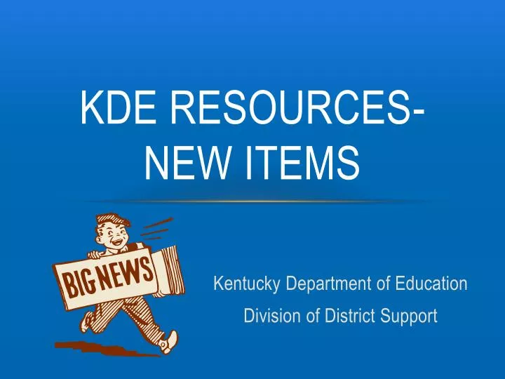 kde resources new items