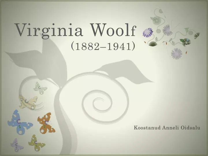 virginia wool f 1882 1941