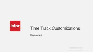 Time Track Customizations