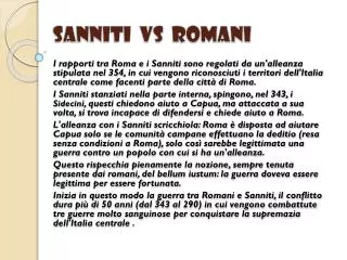 sanniti vs romani
