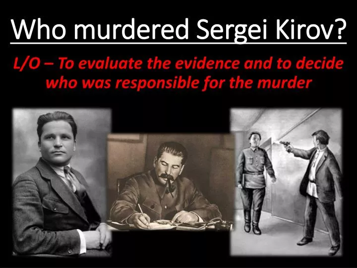 who murdered sergei kirov