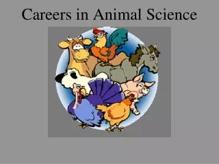 Careers in Animal Science