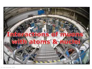 Interactions of muons with atoms &amp; nuclei
