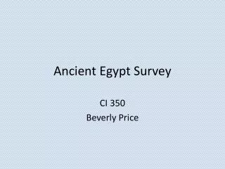 Ancient Egypt Survey