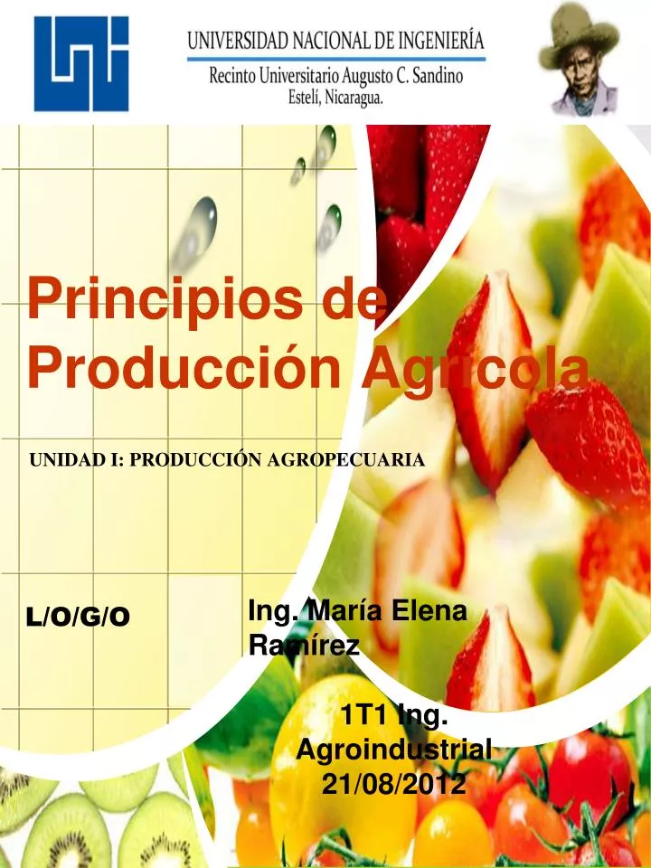 principios de producci n agr cola