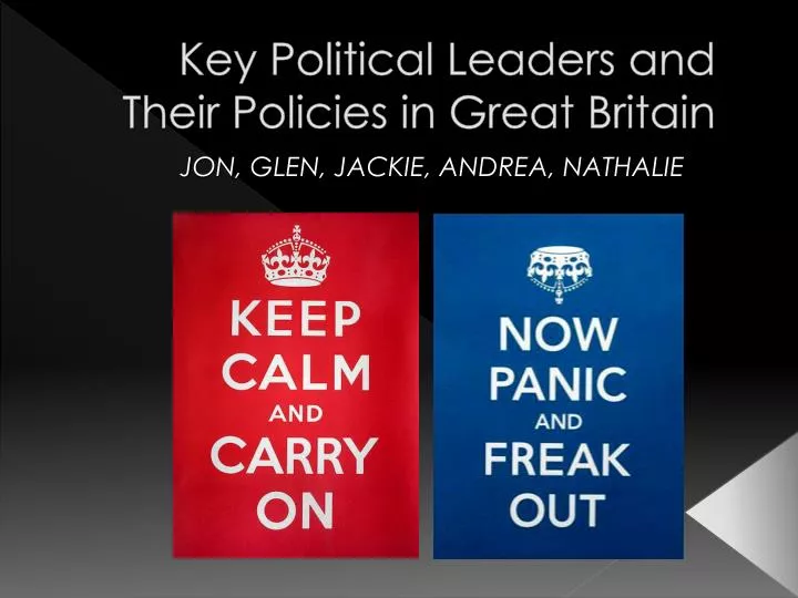 key political leaders and their policies in great britain