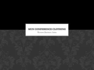 MUN Conference Clothing