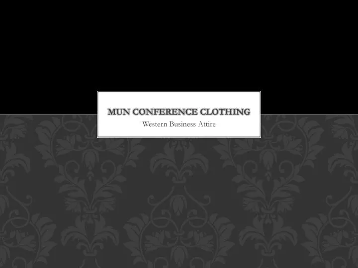 mun conference clothing