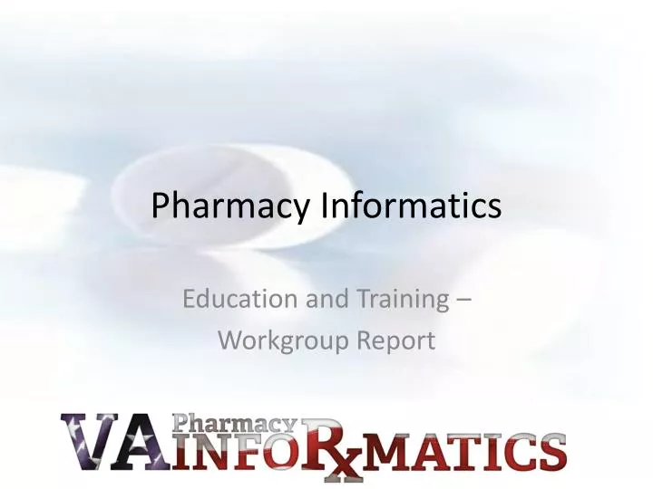 pharmacy informatics