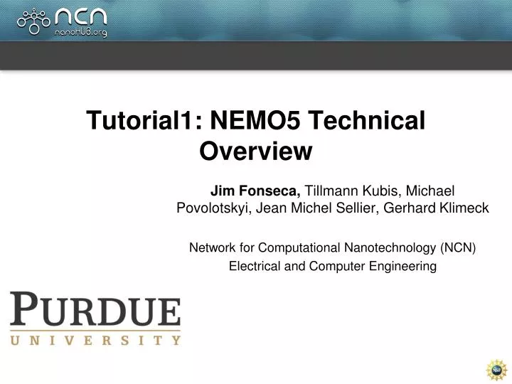 tutorial1 nemo5 technical overview