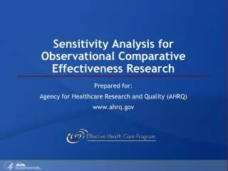 Sensitivity Analysis for Observational Comparative Effectiveness Research