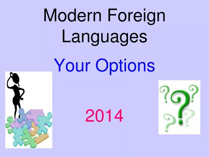 modern foreign languages
