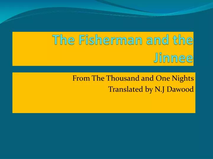the fisherman and the jinnee