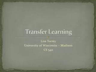 Transfer Learning