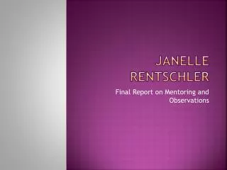 Janelle Rentschler