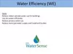 Water Efficiency (WE) - slide 1