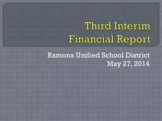 Third Interim Financial Report
