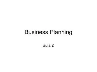 business planning