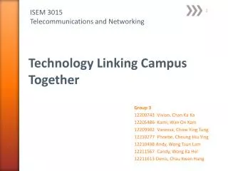 Technology Linking Campus Together
