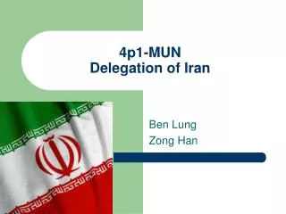 4p1-MUN Delegation of Iran