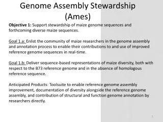 Genome Assembly Stewardship (Ames)