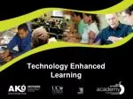 Technology Enhanced Learning - slide 1
