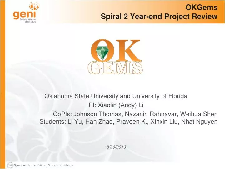 okgems spiral 2 year end project review