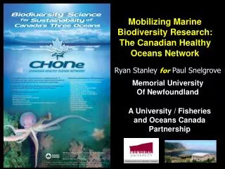Mobilizing Marine Biodiversity Research: The Canadian Healthy Oceans Network